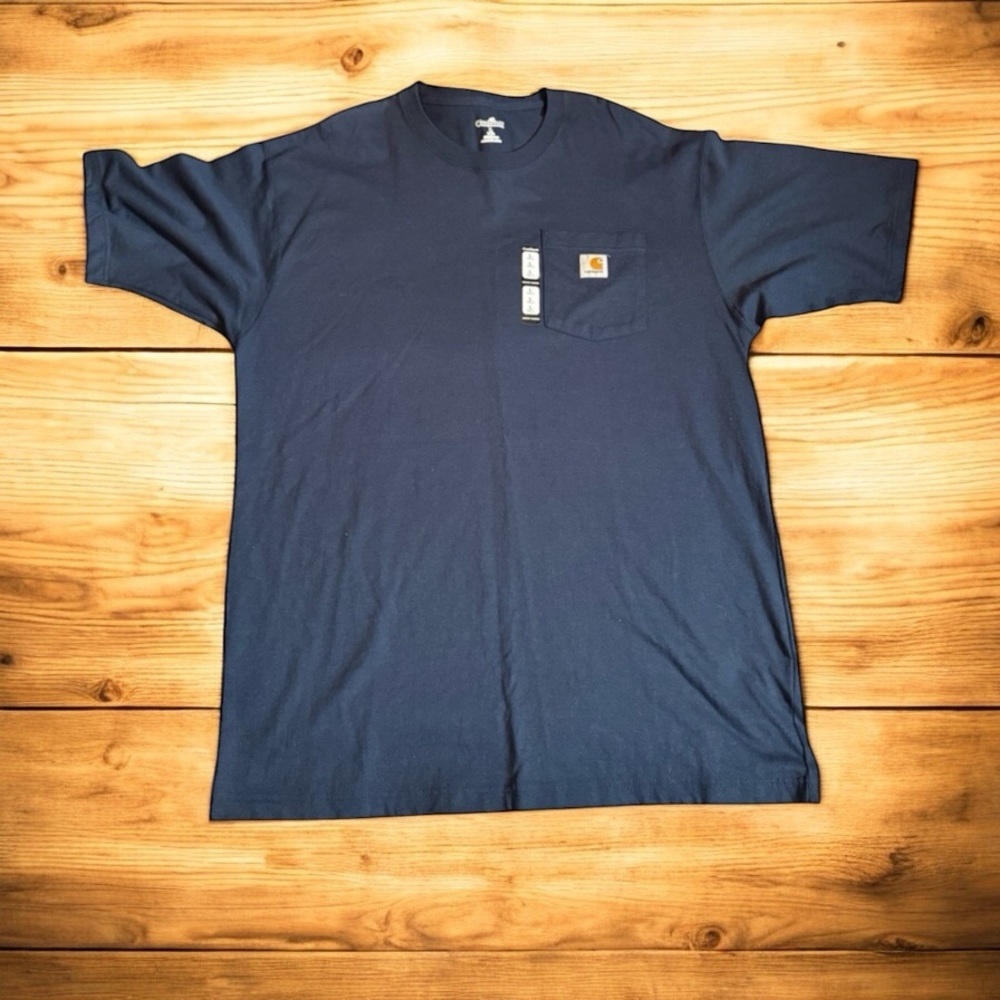 CARHARTT LOT MEN’S TALL L POCKET TEE LOT – 2 BLACK + 1 NAVY (1 NWT)